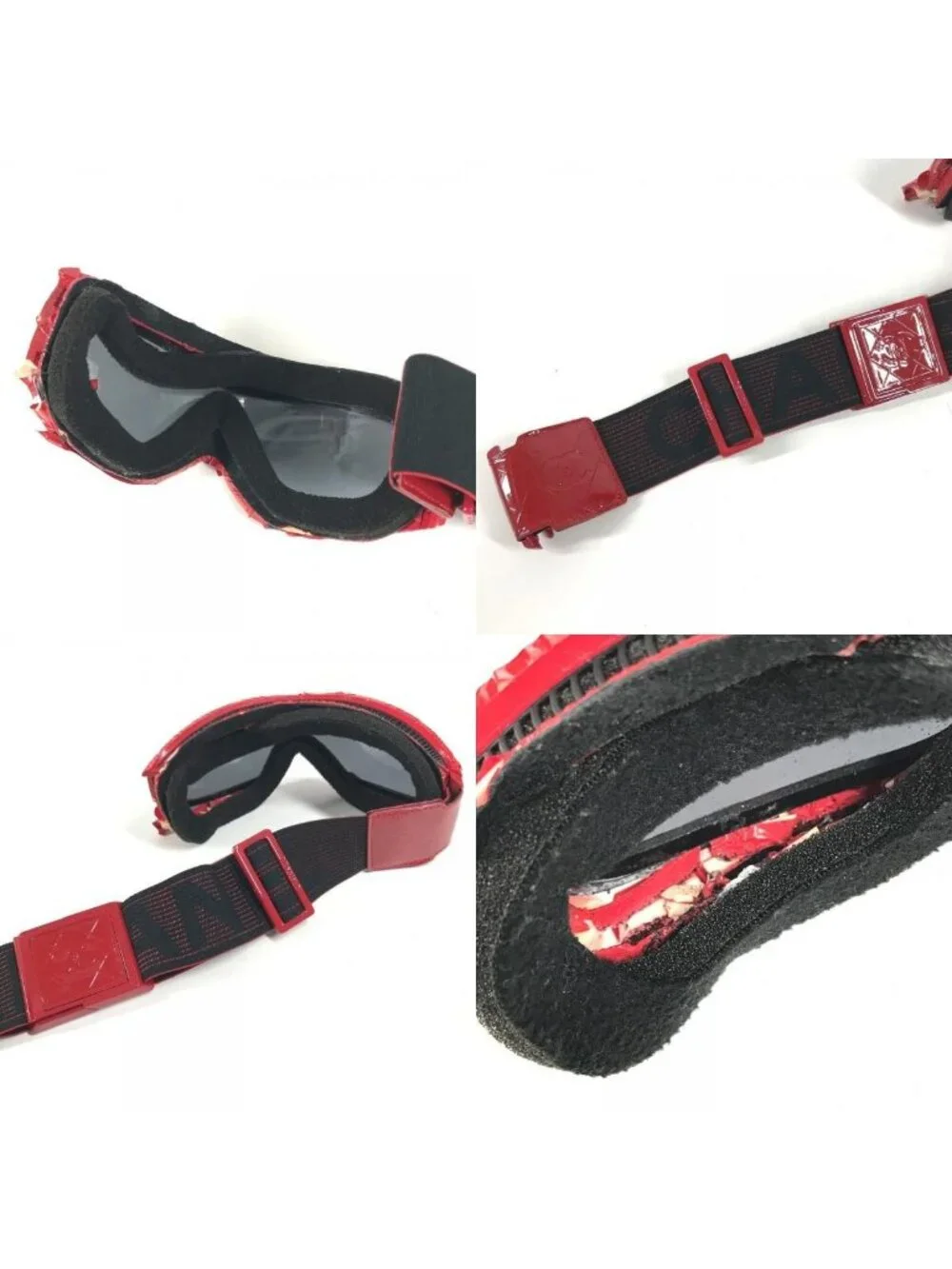Chanel Goggle Sunglasses Acetate Red Eyewear